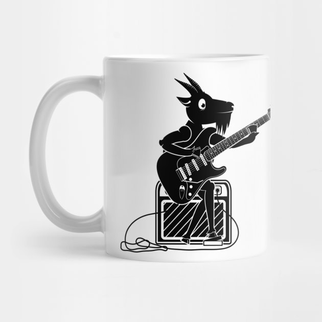 Goat Playing Guitar by mailboxdisco